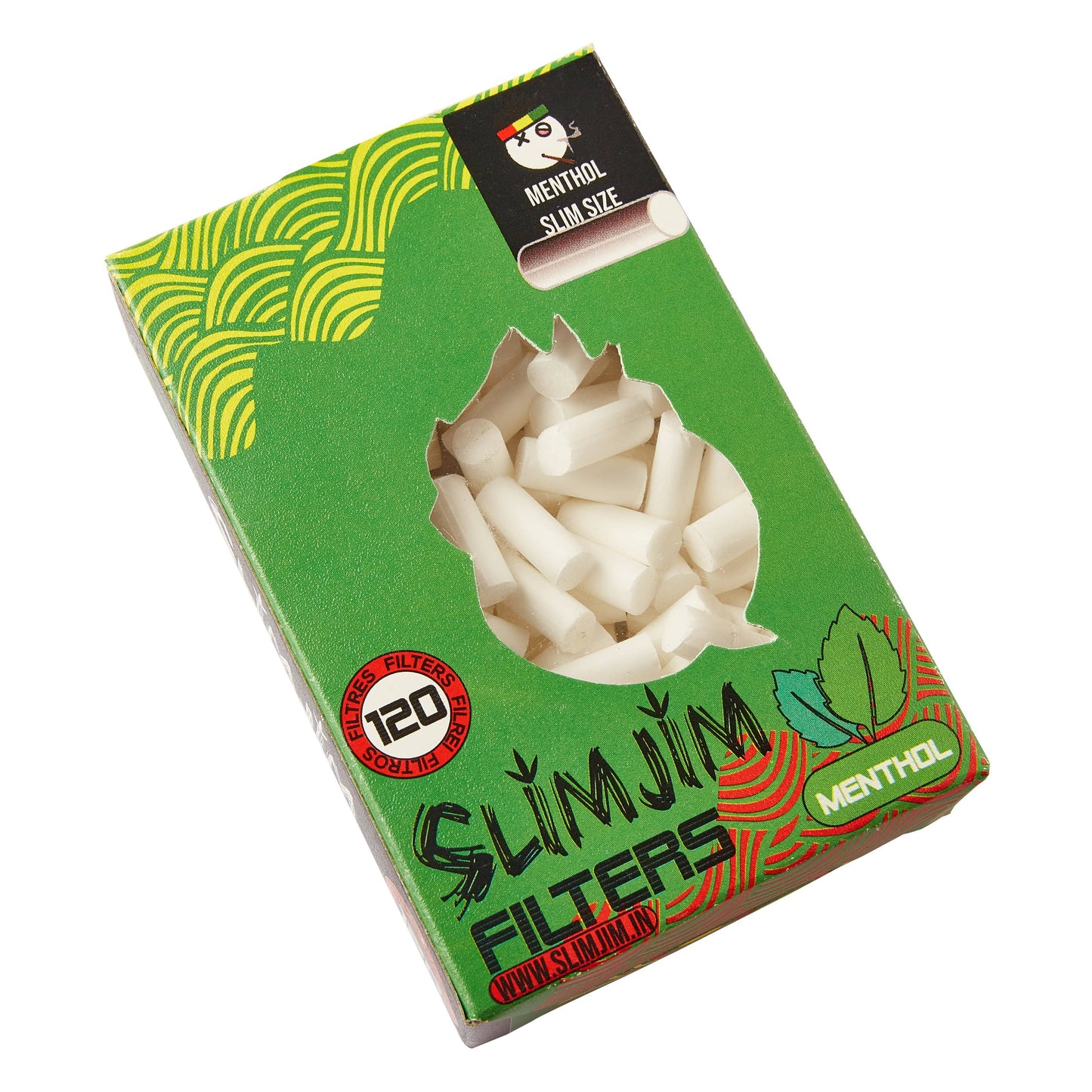 Slimjim Filters Menthol (15 X 6 MM) (5 Packs/Box) (WH)