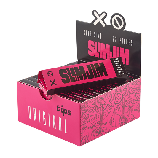 Slimjim - Original King Size Skins + Perforated Tips (22 Packs/Box) (WH)