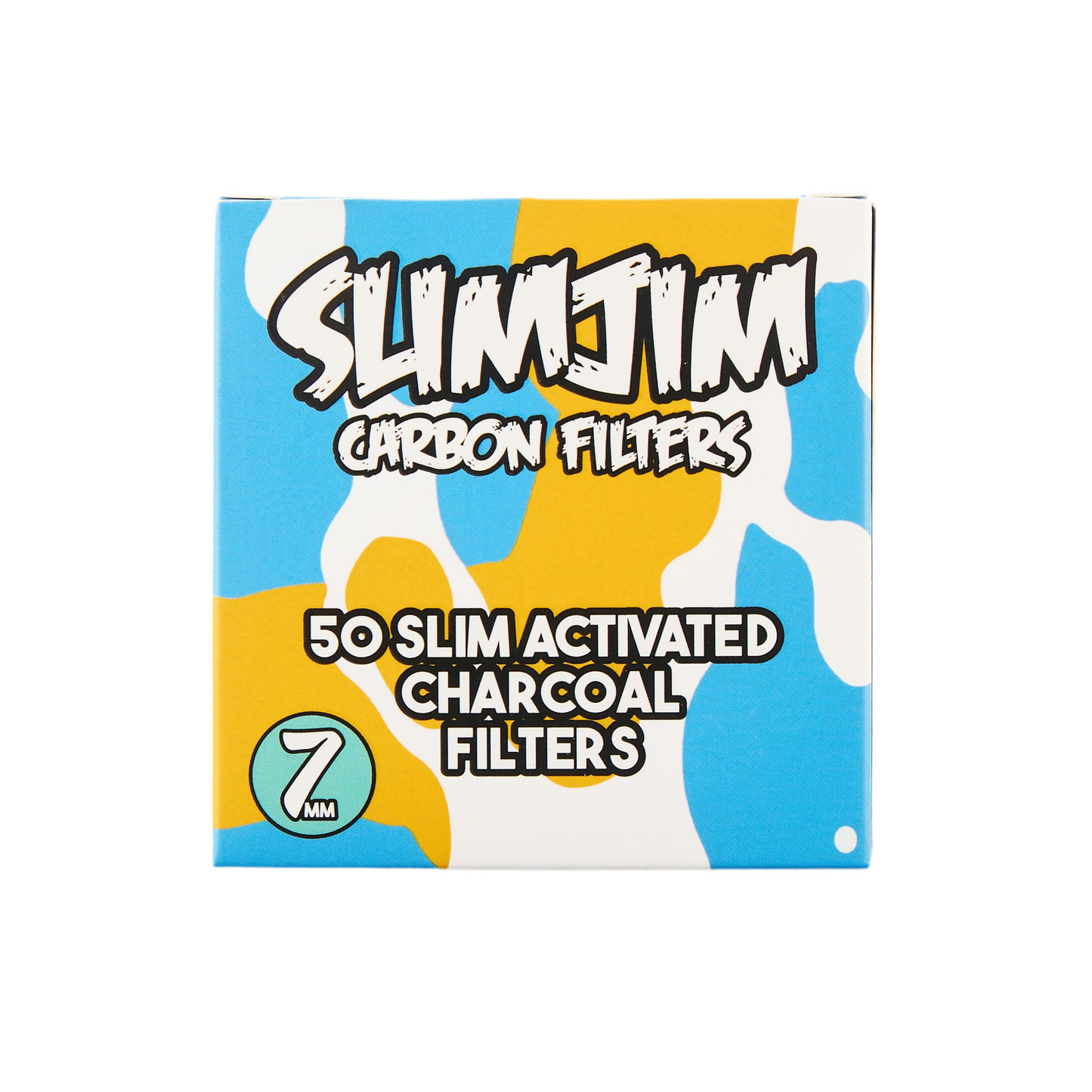 Slimjim - Splash Carbon Filters (7MM) (50 Pack) (10 Packs/Box) (WH)