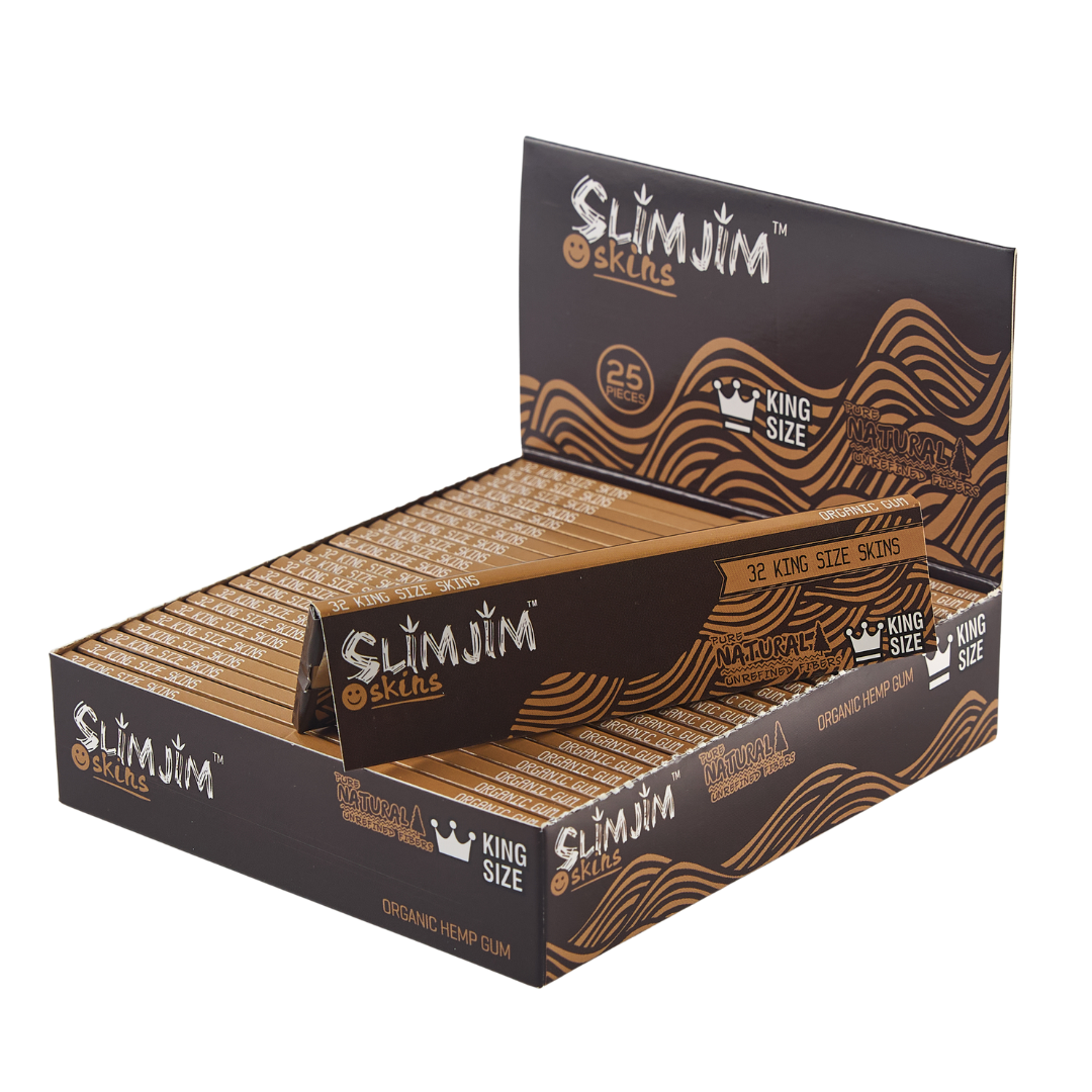Slimjim - Natural King Size Skins (25 Packs/Box) (WH)