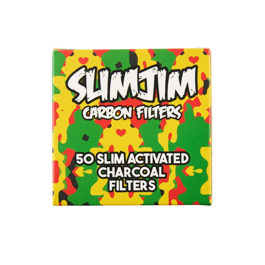 Slimjim - Camo Carbon Filters (6MM) (Box of 10)
