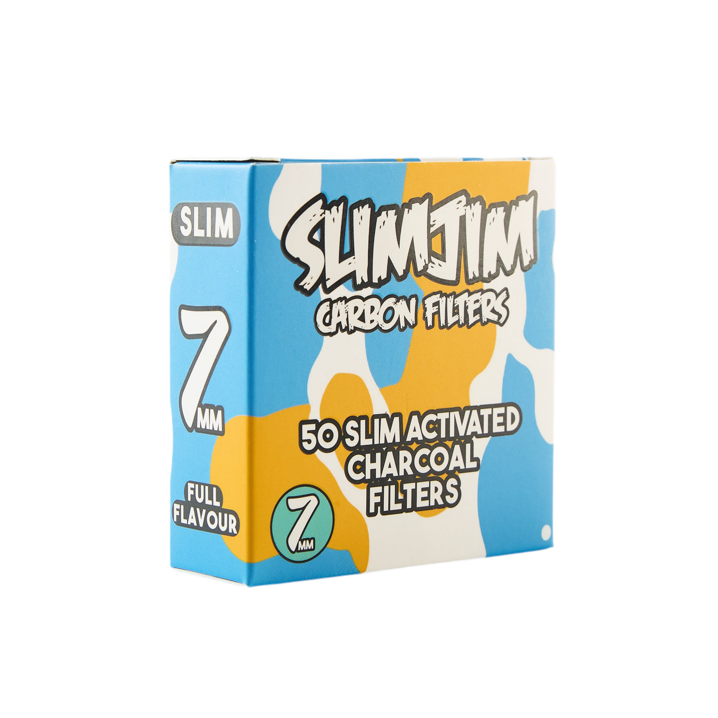 Slimjim - Splash Carbon Filters (7MM) (50 Pack) (10 Packs/Box) (WH)