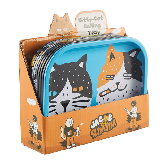 Slimjim X Jacob (9 Lives) Rolling Tray (9 Trays/Box) (WH)