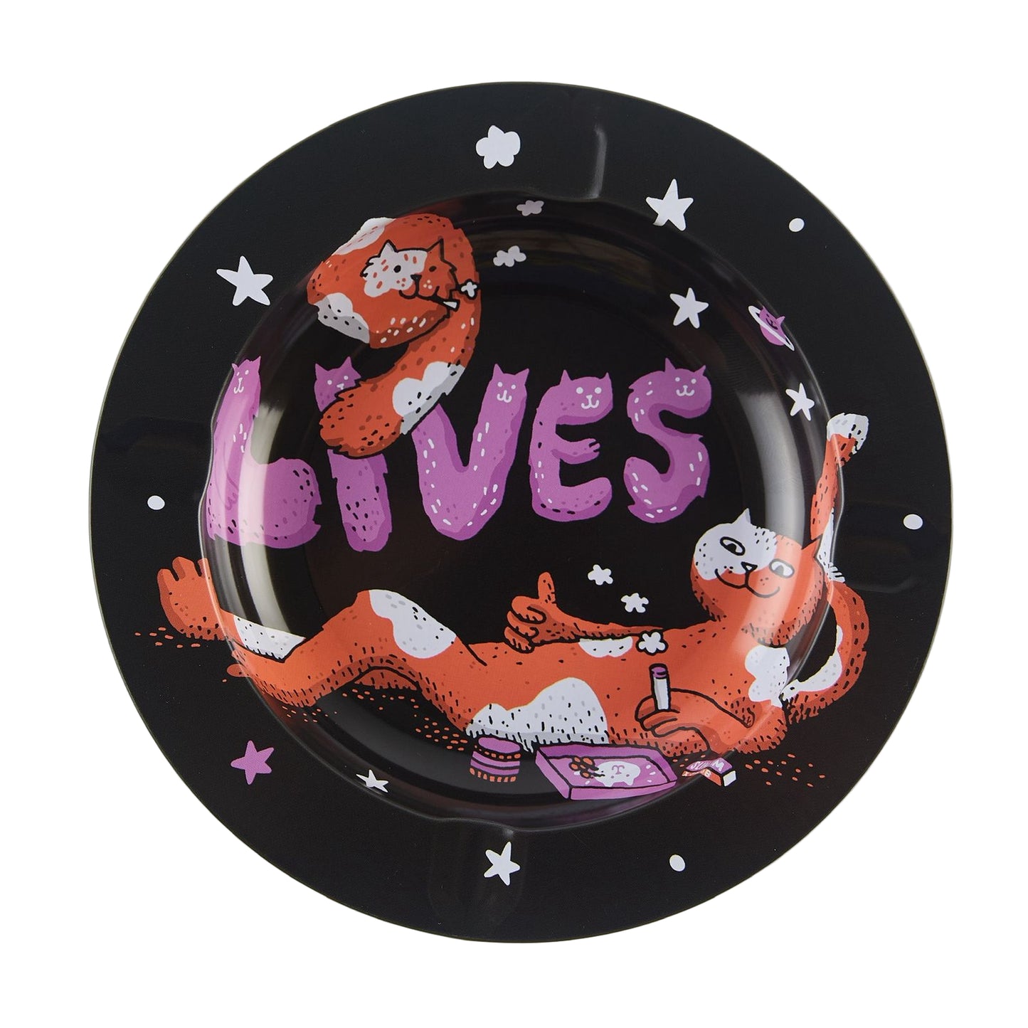 Slimjim X Jacob (9 Lives) Ashtray (9 Trays/Box) (WH)