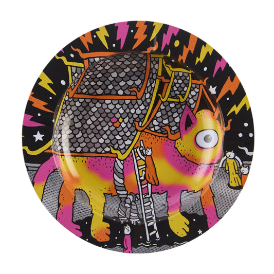 Slimjim X Jacob 9 Lives Ashtray - Fire Cat