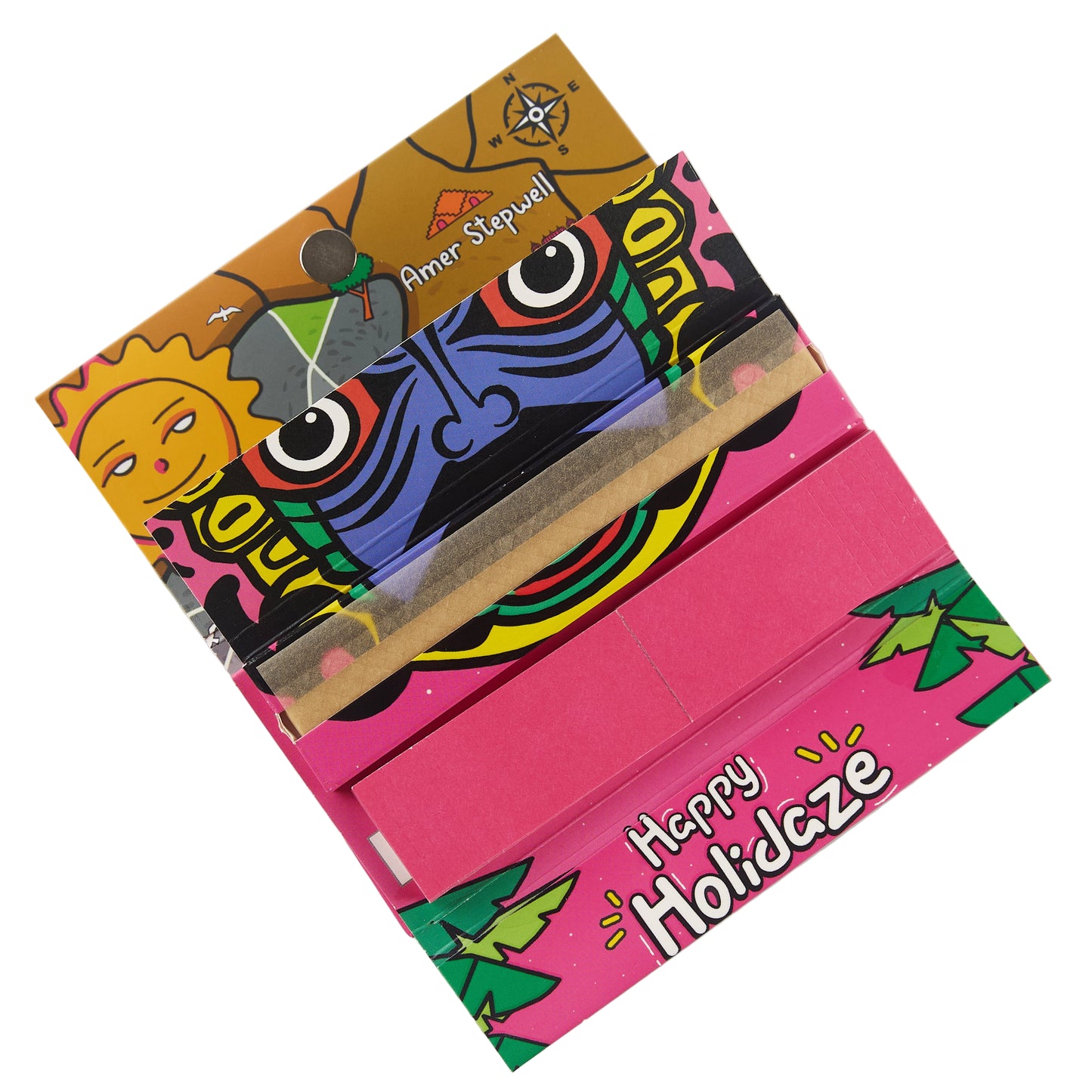 Holidaze (Ind) - King Size Papers + Tips + Grinder + Tray (16 Packs/Box) (WH)