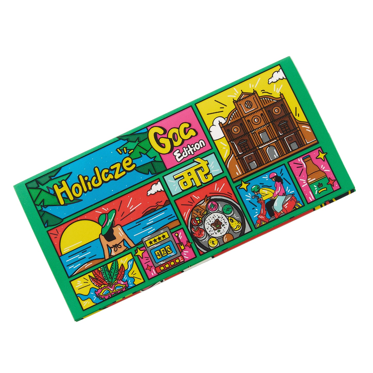 Holidaze (Ind) - King Size Papers + Tips + Grinder + Tray (16 Packs/Box) (WH)