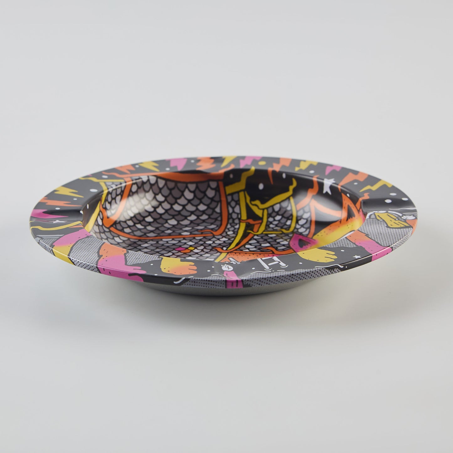 Slimjim X Jacob 9 Lives Ashtray - Fire Cat