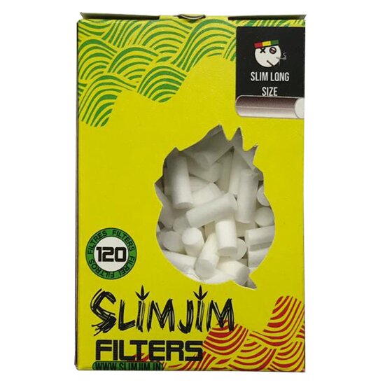 Slimjim Filters Slim Long Size (22 X 6 MM) (5 Packs/Box) (WH)