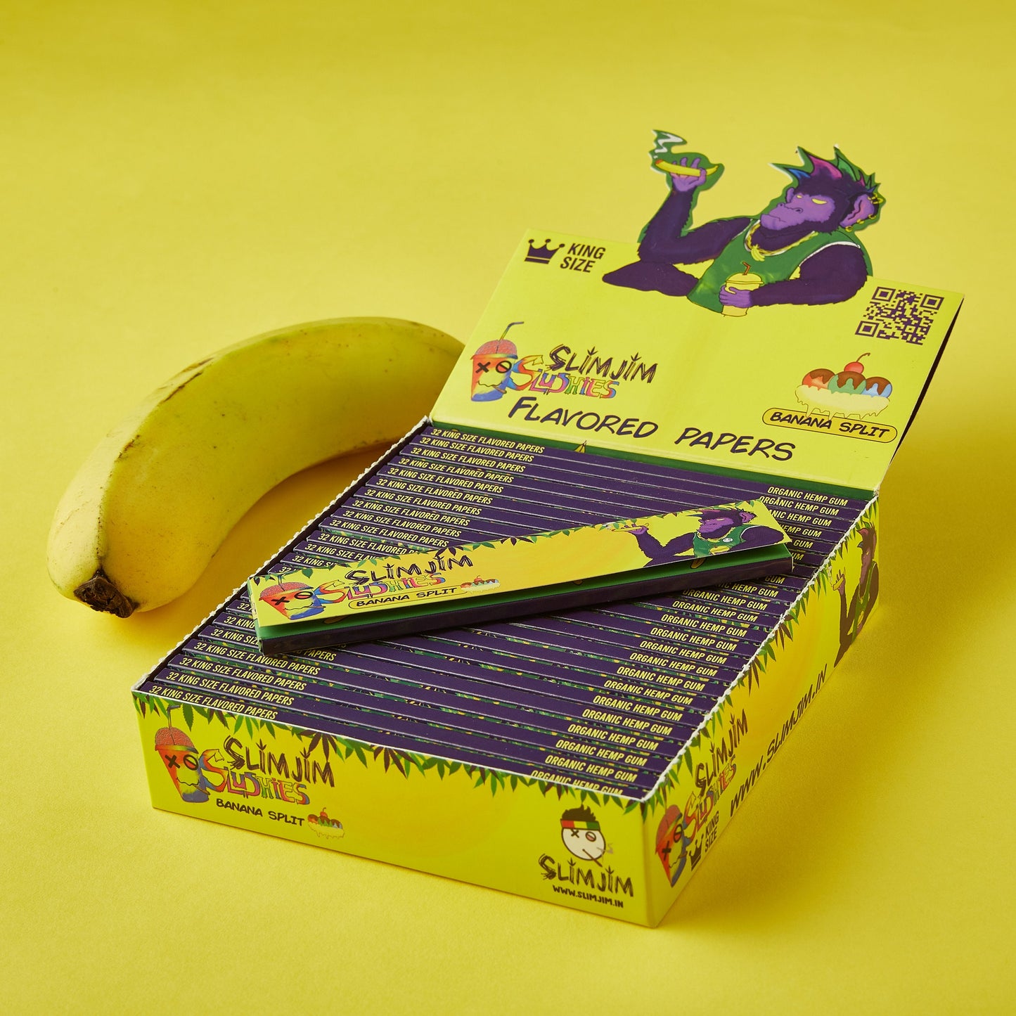 Slimjim Slushies- Banana Split (25 Packs/Box) (WH)