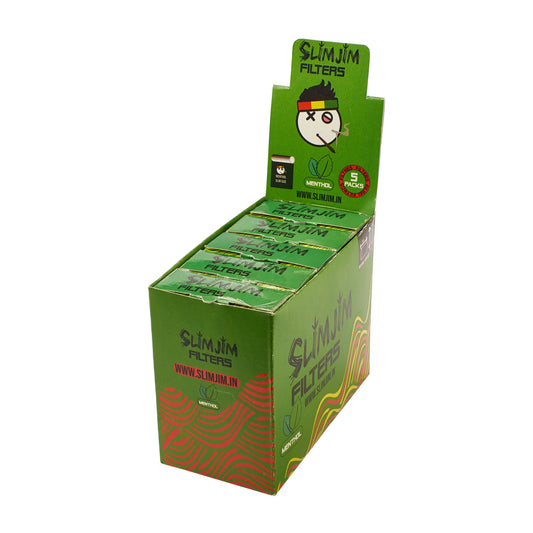 Slimjim Filters Menthol (15 X 6 MM) (5 Packs/Box) (WH)