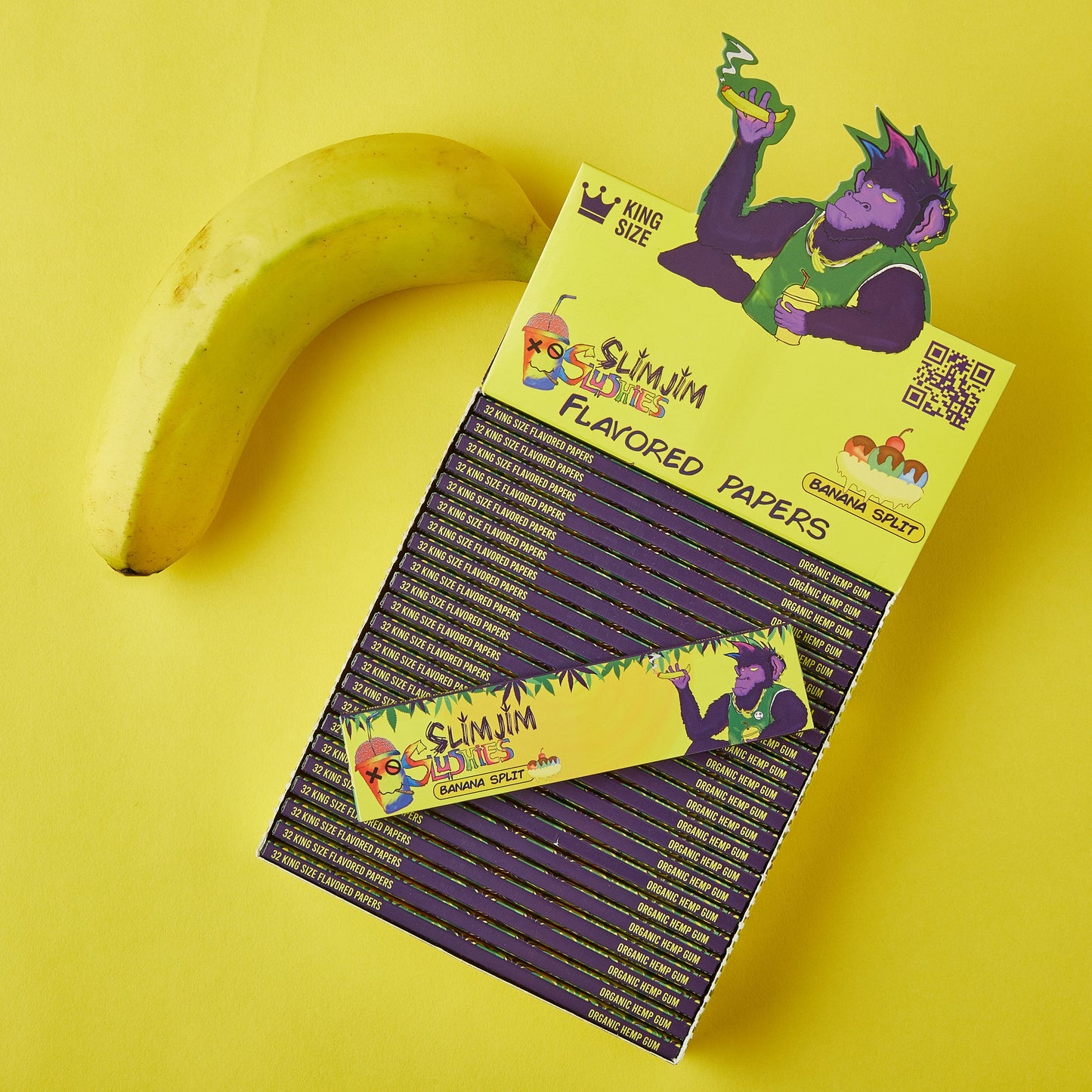 Slimjim Slushies- Banana Split (25 Packs/Box) (WH)