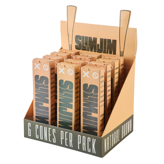 Slimjim – Natural Cones (6 Pack) (12 Packs/Box) (WH)