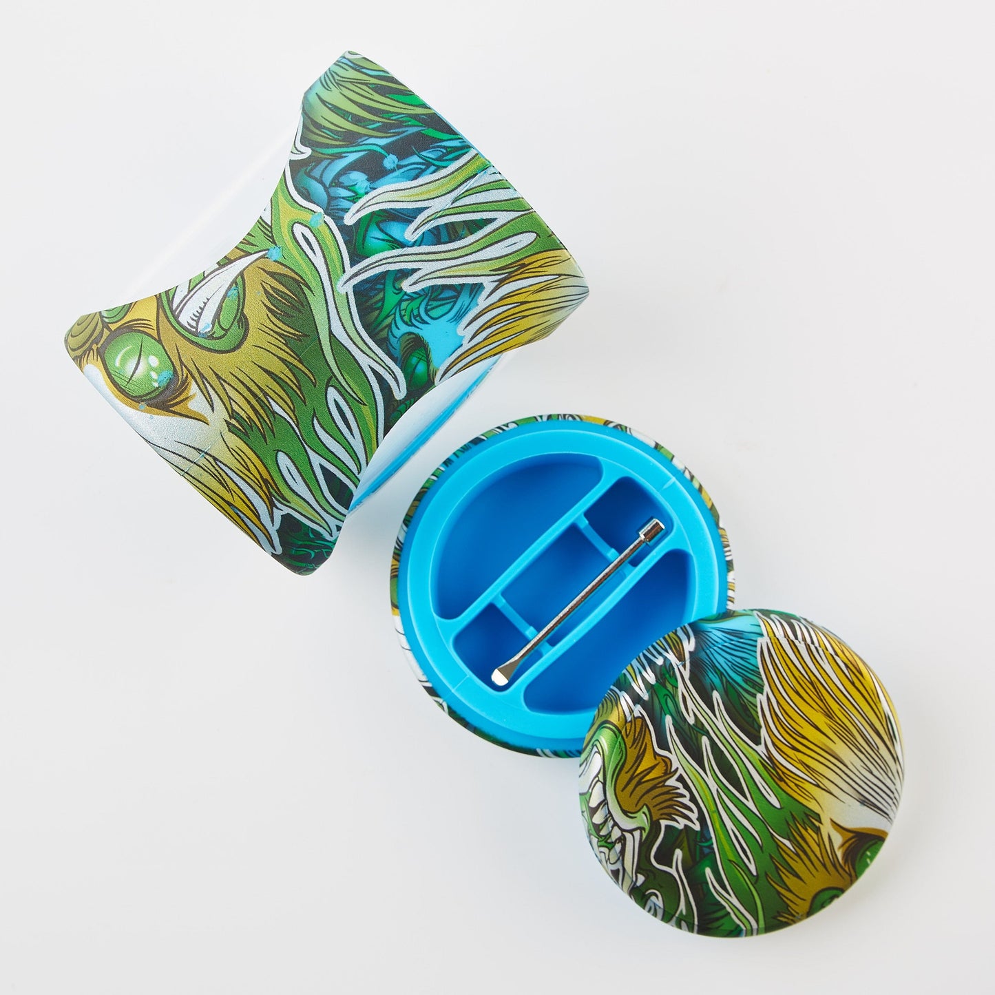 Silicone & Glass Stash Jar