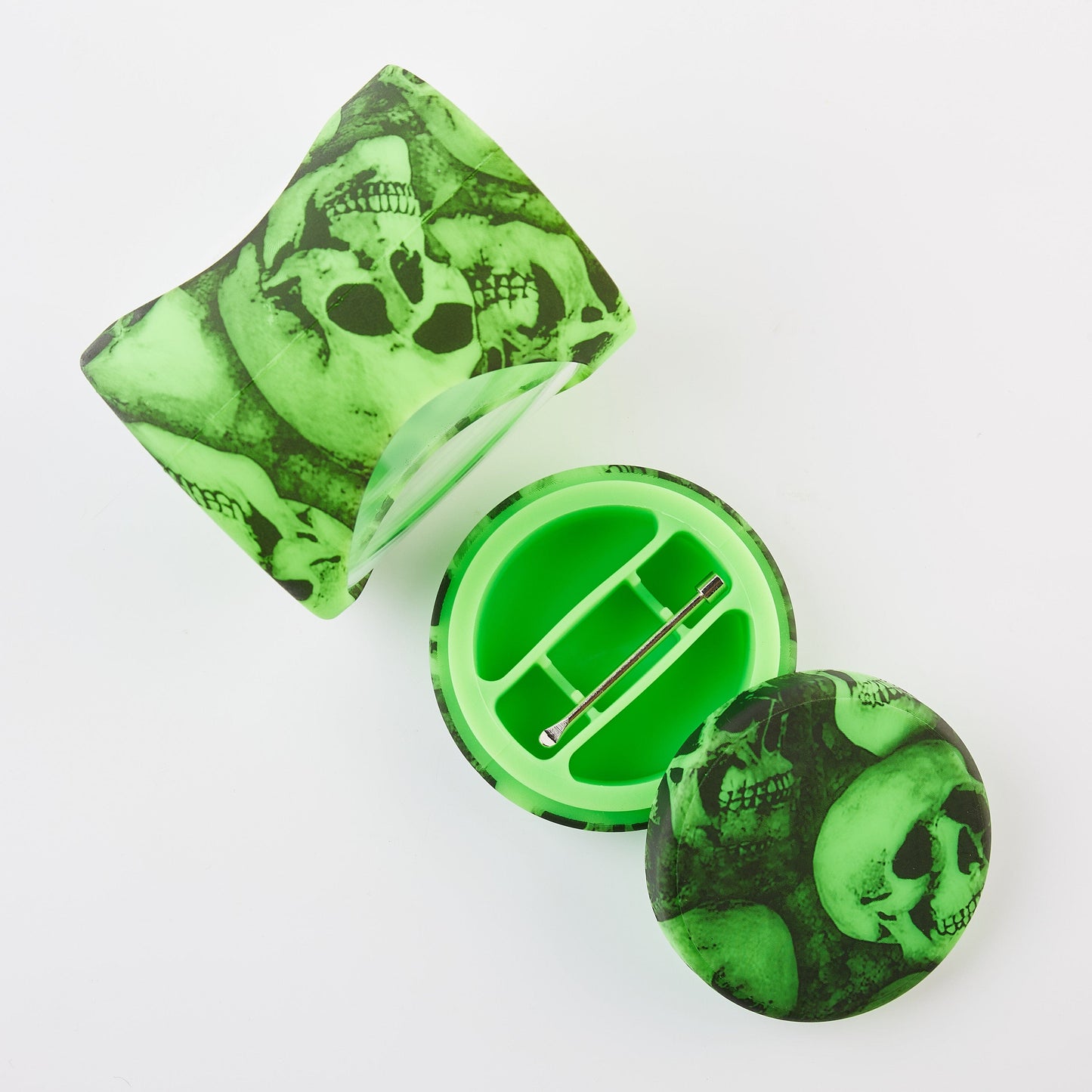 Silicone & Glass Stash Jar