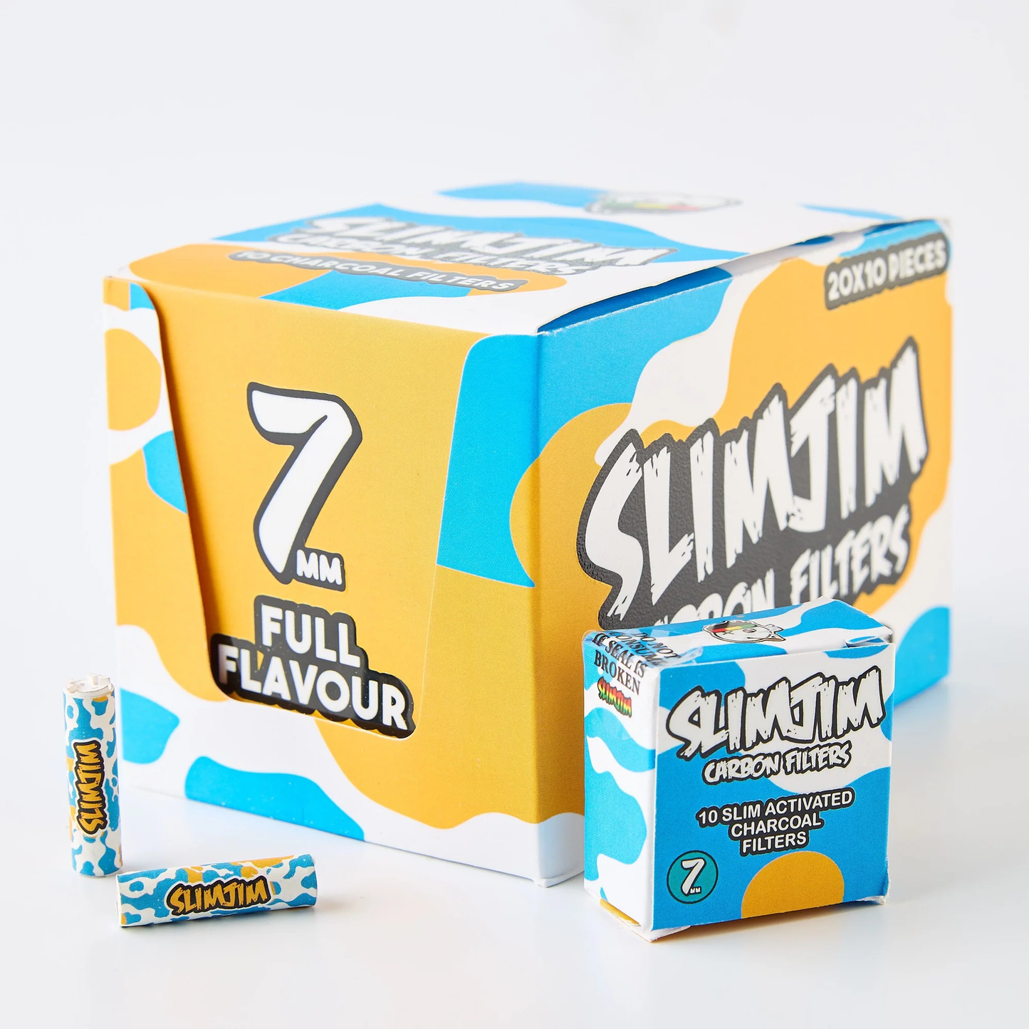 SLIMJIM - SPLASH CARBON FILTERS (7MM) (PACK OF 10)