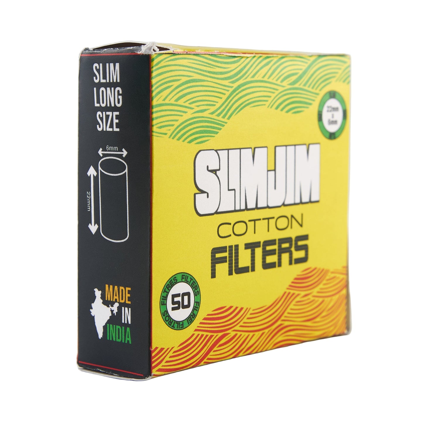 Buy Slimjim Cotton Filters – Slim Long Size (Pack of 50) Cotton Filter | Slimjim India