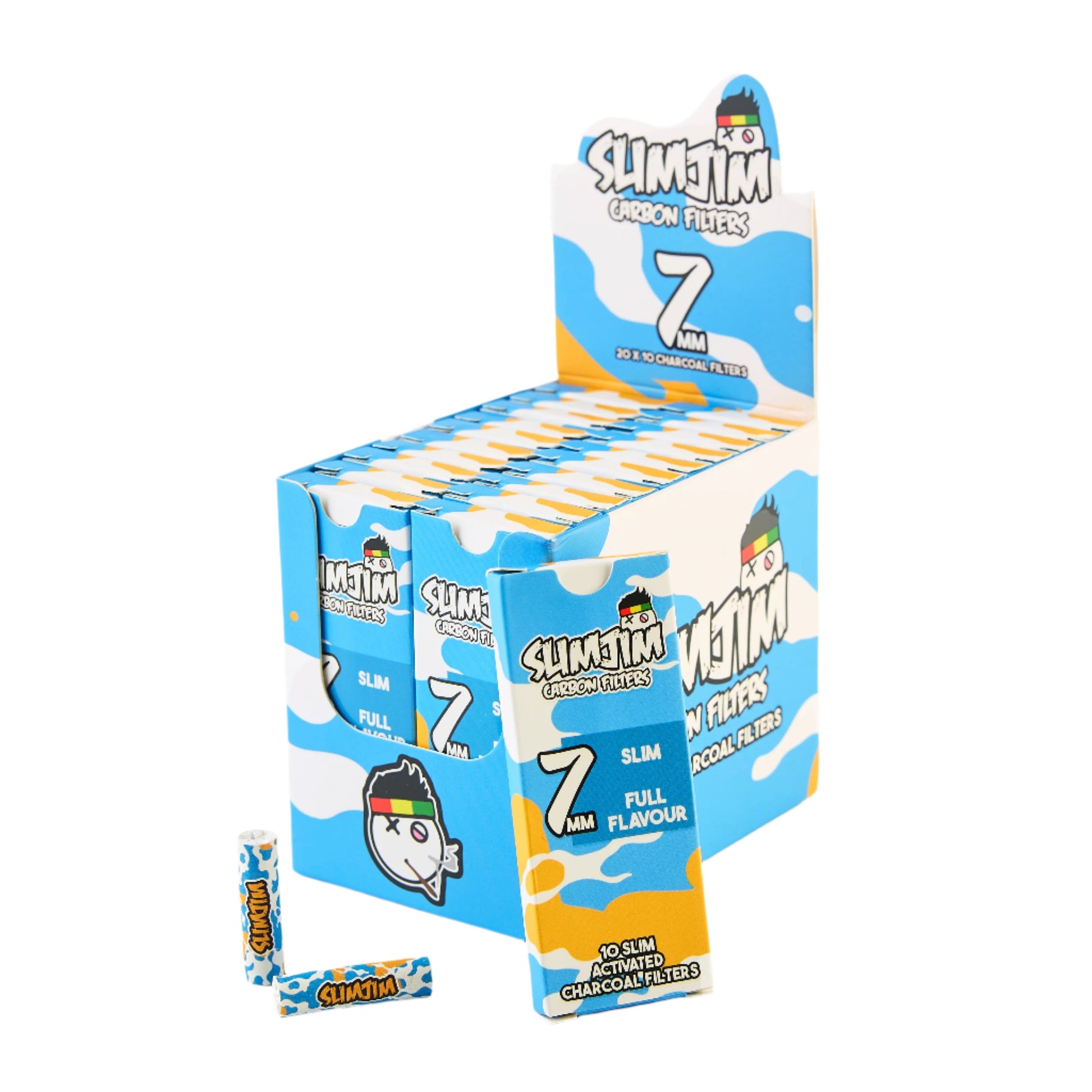 Buy Slimjim - Splash Carbon Filters (7mm) (Box of 20) | Slimjim India