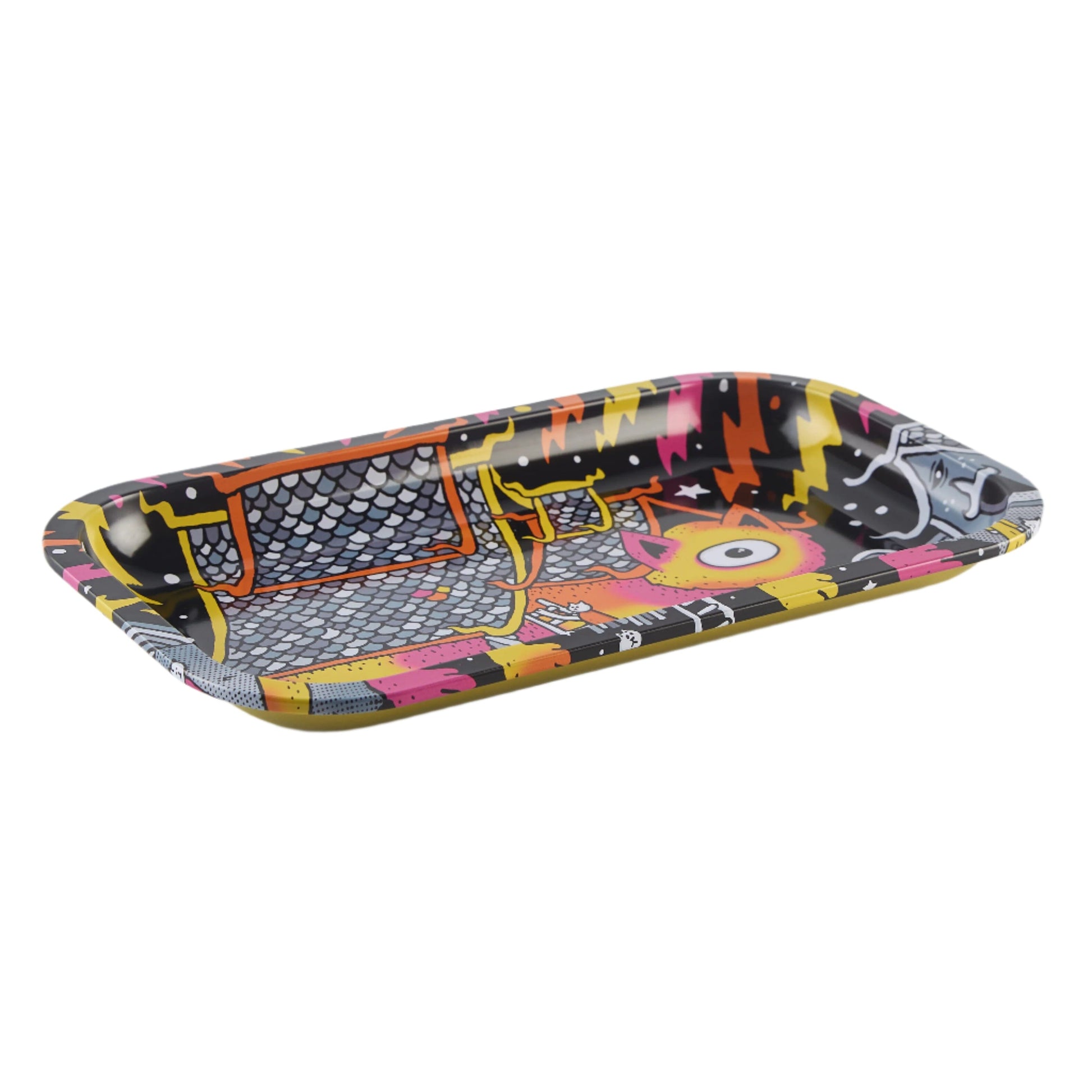 Buy Slimjim X Jacob 9 Lives Tray - Fire Cat (Medium) rolling tray | Slimjim India