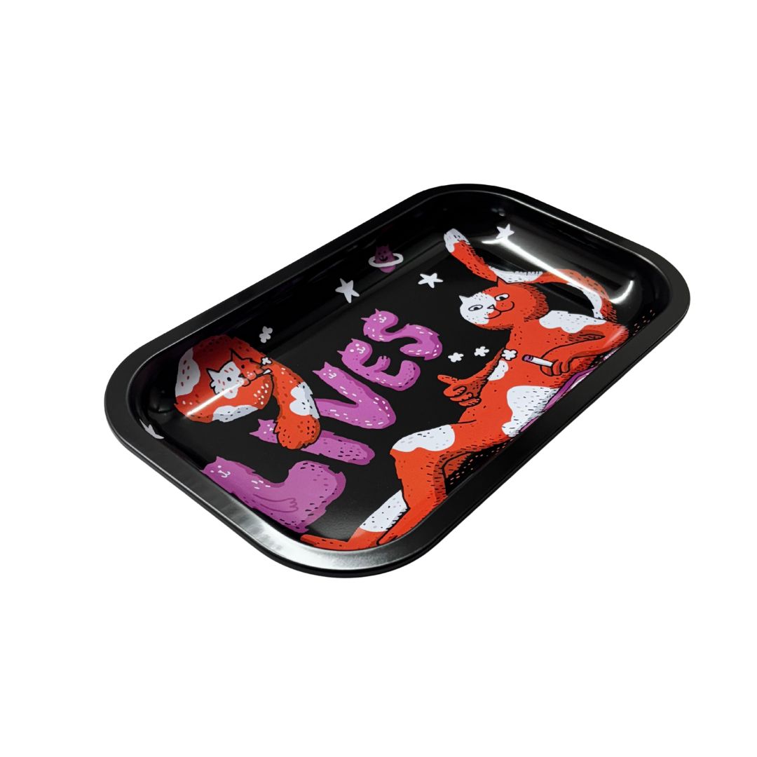 Buy Slimjim X Jacob 9 Lives Tray - Purrfect (Medium) rolling tray | Slimjim India