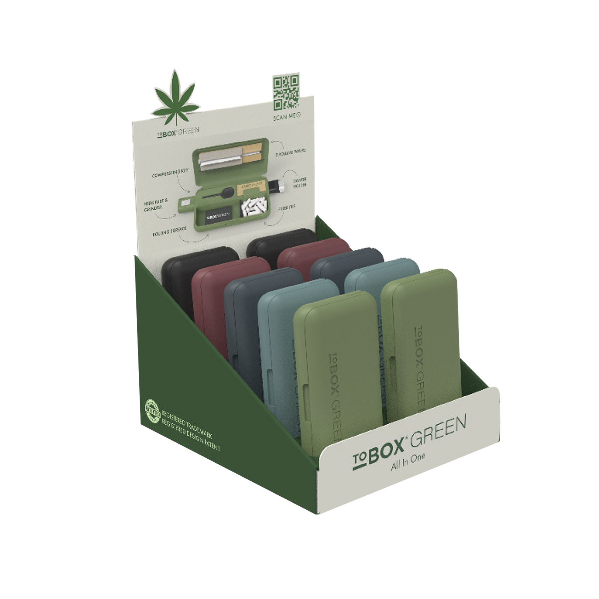 TOBOX 2.0 – All-in-One Rolling Kit (10 Units/Box) (WH)