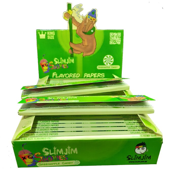 Slimjim Slushies- Green Apple Candy (Box of 25)