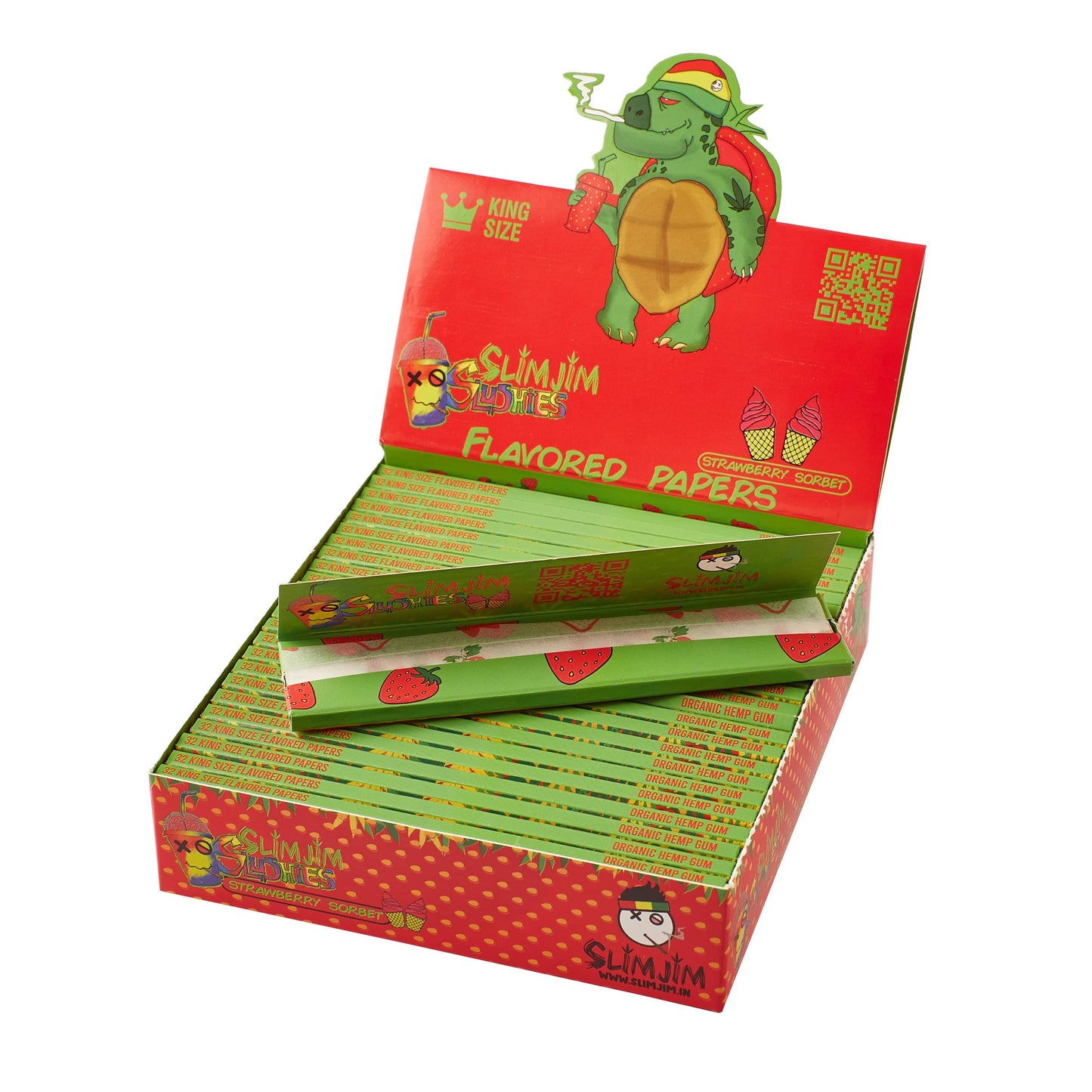 Slimjim Slushies- Strawberry Sorbet (Box of 25)