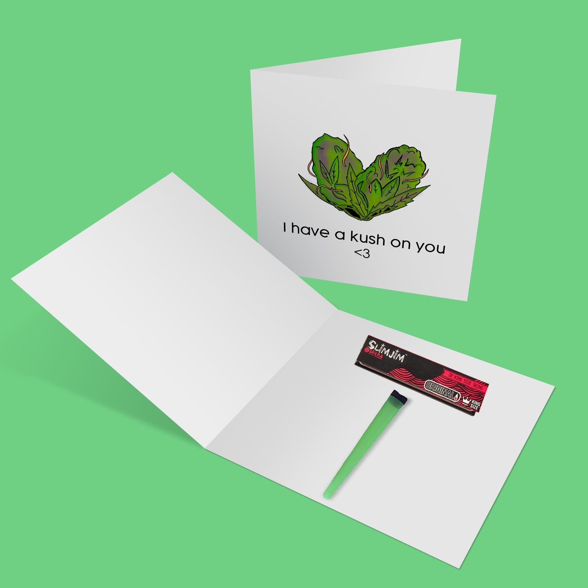 Hi Card - I have a kush on you Greeting Card Slimjim Skins