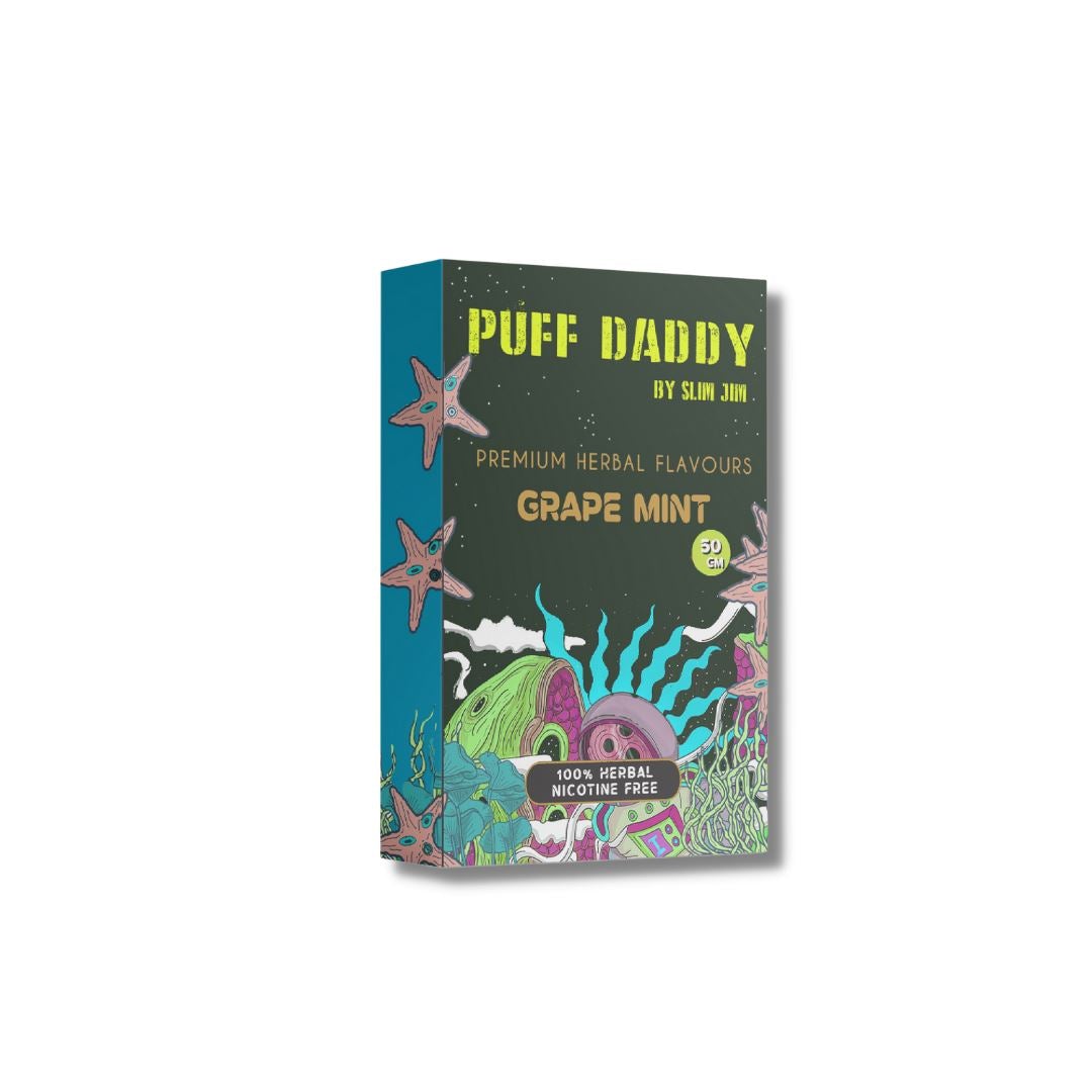Buy Puff Daddy Herbal Flavour - (Grape Mint) Online | Slimjim India