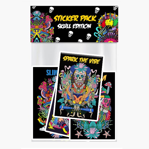 Buy Slimjim Sticker Pack - Skull Edition Stickers | Slimjim India
