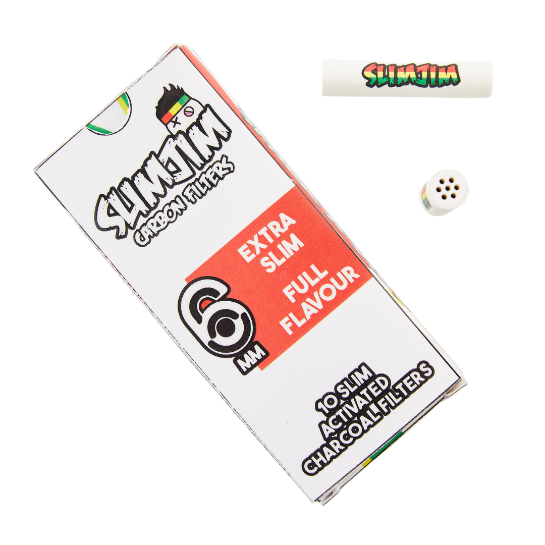 Slimjim - Classic Carbon Filters (6MM) (Box of 20)