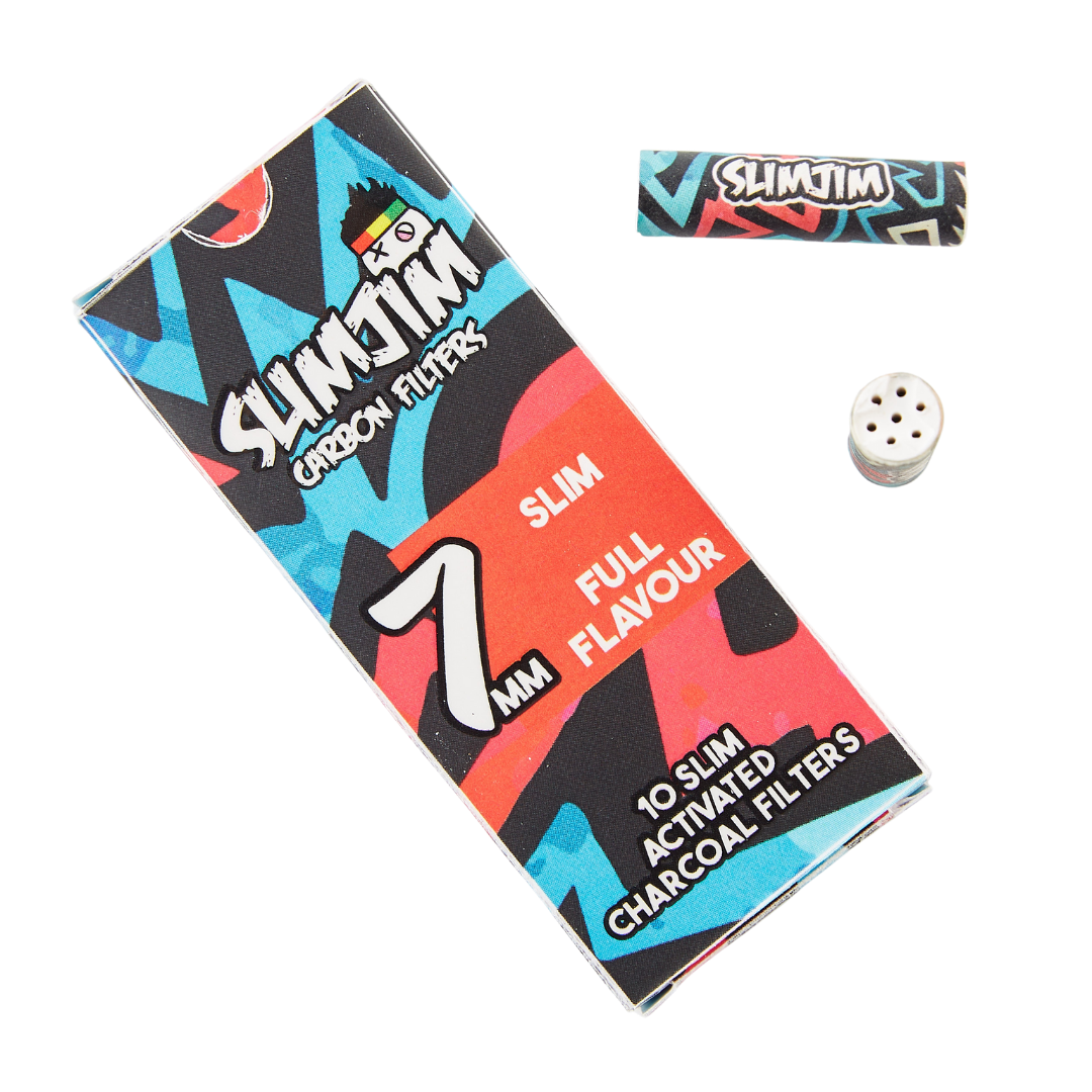 Slimjim - Aztec Carbon Filters (7MM) (10 Pack) (20 Packs/Box) (WH)