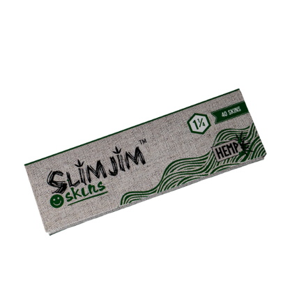 Slimjim - Hemp 1 1/4th Size Skins (25 Packs/Box) (WH)