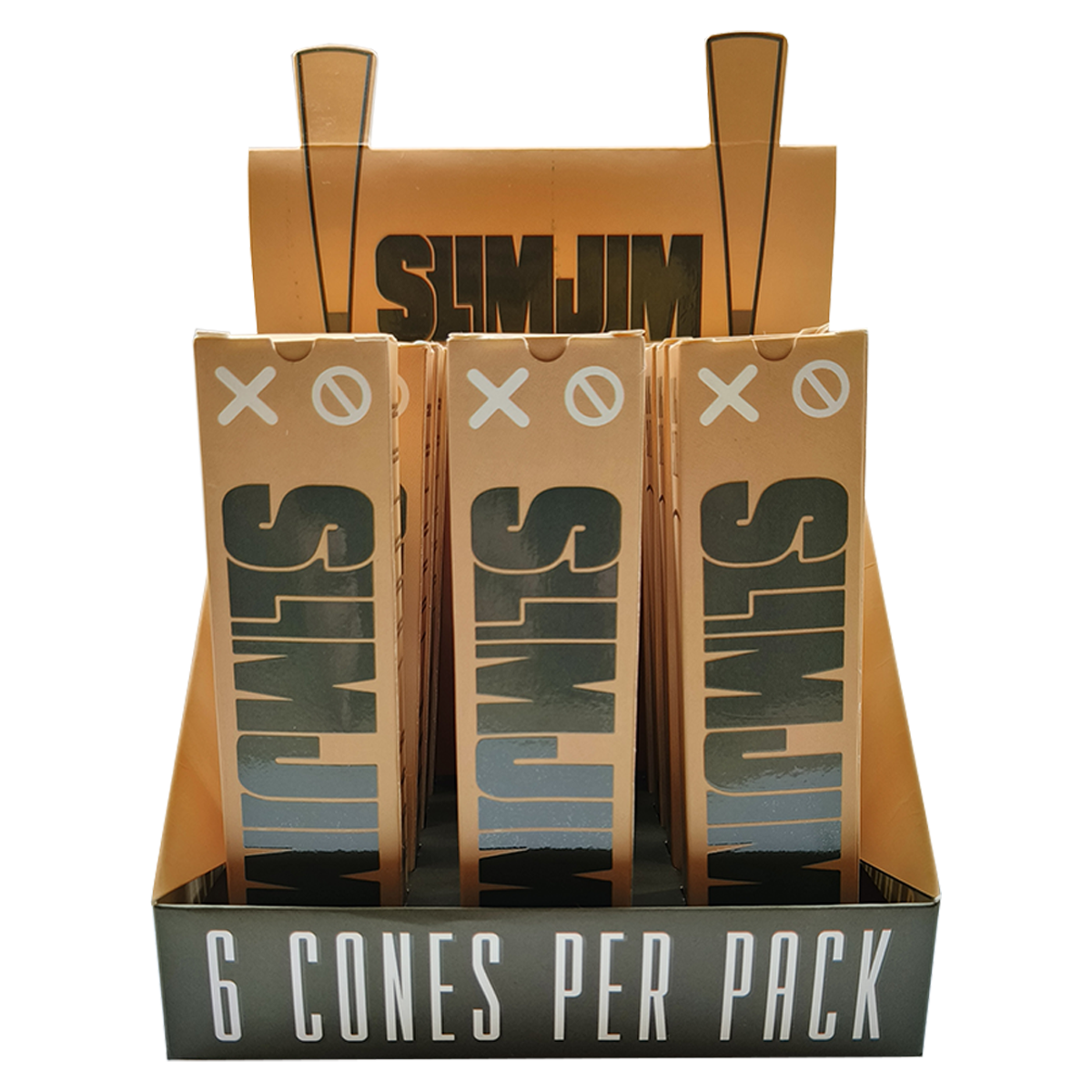 Slimjim - Brown King Size Cones (Pack of 6)