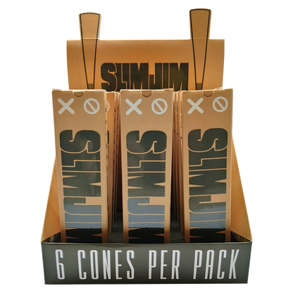 Slimjim - Brown King Size Cones (Pack of 6)