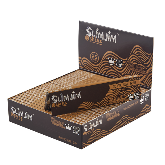 Slimjim Skins Unbleached King Size (Box of 25)