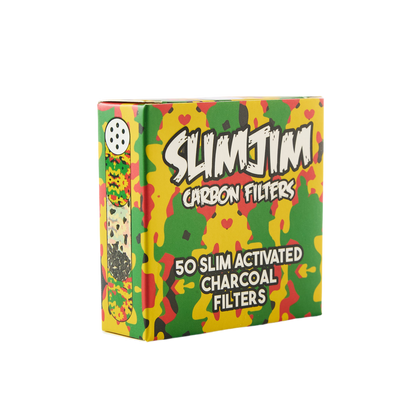 Slimjim - Camo Carbon Filters (6MM) (50 Pack) (10 Packs/Box) (WH)