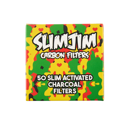 Slimjim - Camo Carbon Filters (6MM) (Box of 10)