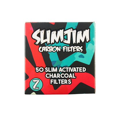 Slimjim - Aztec Carbon Filters (7MM) (50 Pack) (10 Packs/Box) (WH)