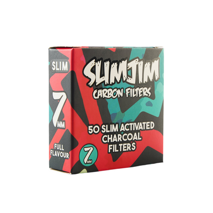 Slimjim - Aztec Carbon Filters (7MM) (50 Pack) (10 Packs/Box) (WH)