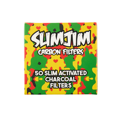 Slimjim - Camo Carbon Filters (6MM) (50 Pack) (10 Packs/Box) (WH)