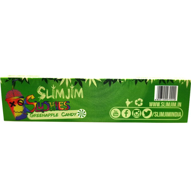 Slimjim Slushies- Green Apple Candy (25 Packs/Box) (WH)