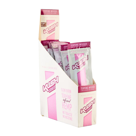 Kush Terpenes Infused Hemp Cones – Pink Cookies (12 Packs/Box) (WH)