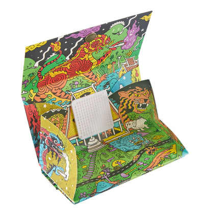 Slimjim x Jacob - King Size Papers + Grinder + Tray (16 Packs/Box) (WH)