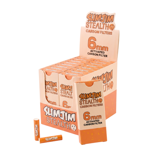 Slimjim - Stealth 6mm Carbon Filters (Box of 20)