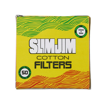 Buy Slimjim Cotton Filters – Slim Long Size (Pack of 50) Cotton Filter | Slimjim India