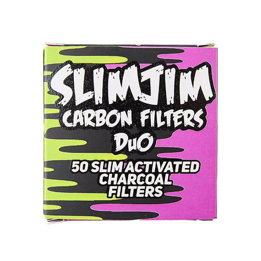 SLIMJIM - DUO CARBON FILTERS ( EXTRA SLIM) (6MM) (PACK OF 50)