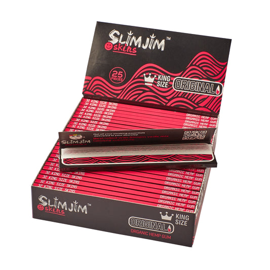 Slimjim Skins Original King Size Skins (Box of 25) Paraphernalia Slimjim 