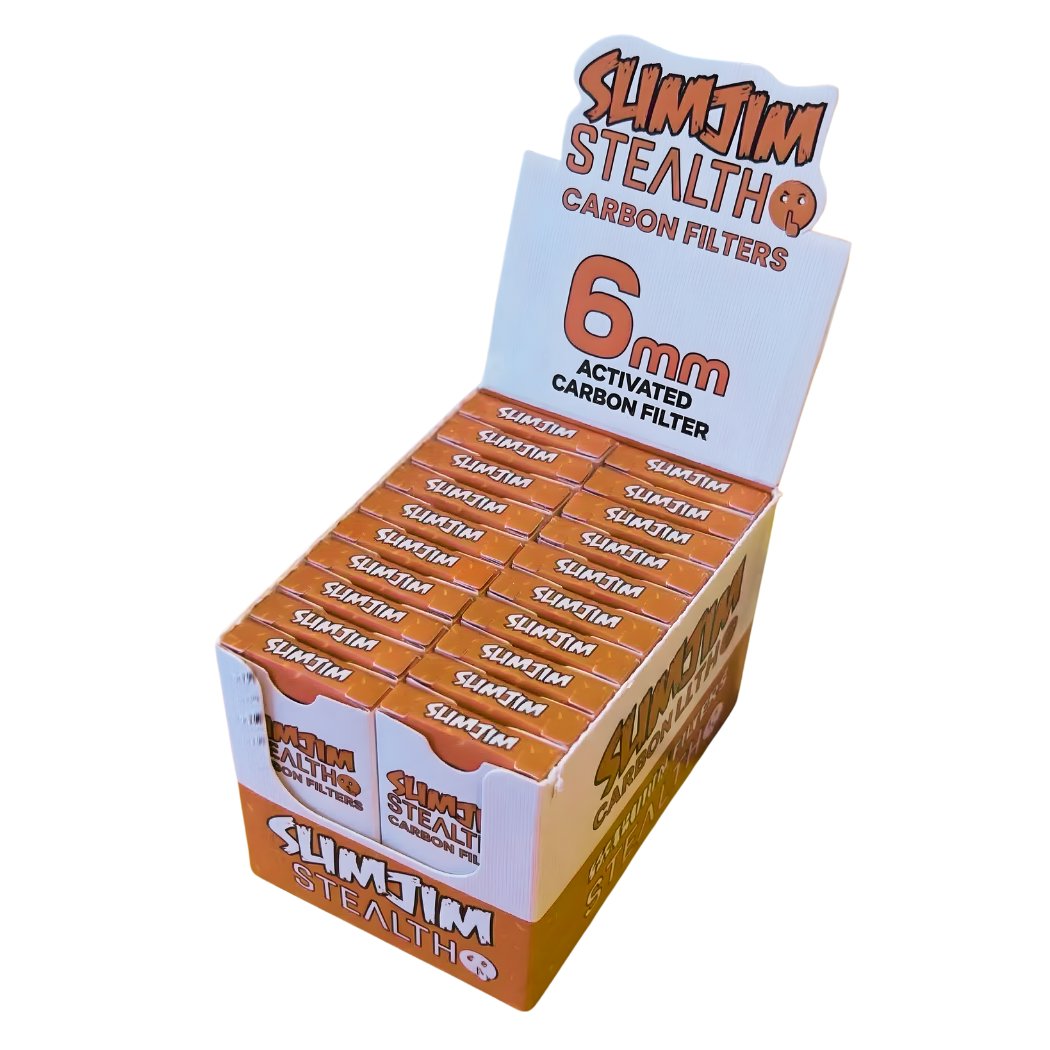 Buy Slimjim - Stealth 6mm Carbon Filters (Box of 20) | Slimjim India