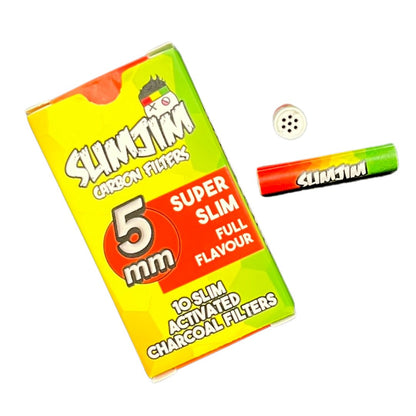 Buy Slimjim - Super Slim 5mm Carbon Filters (Box of 20) | Slimjim India